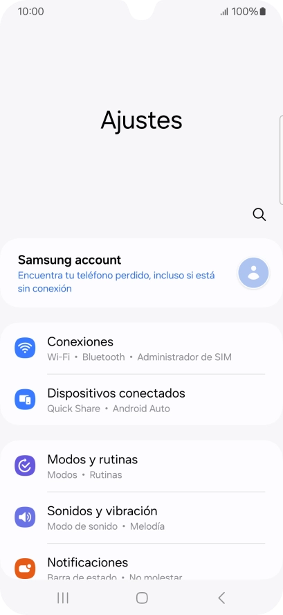 Pulsa Sonidos y vibración.