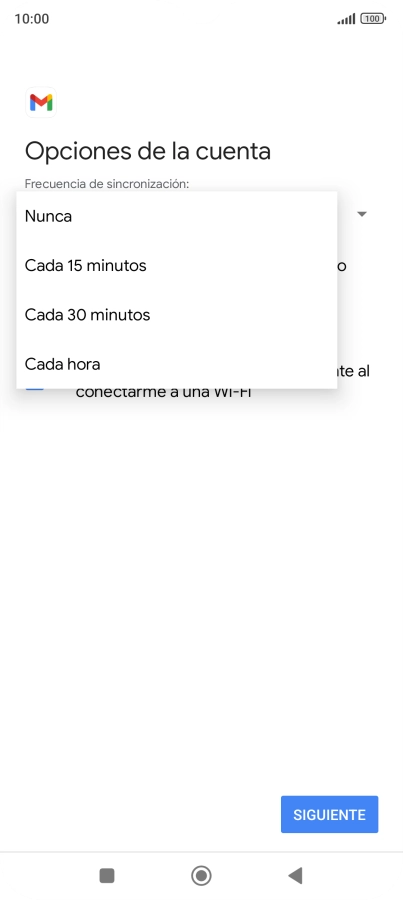 Pulsa el ajuste deseado.