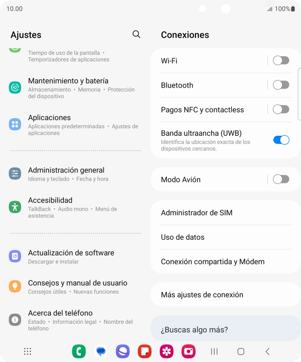 Pulsa Administración general.
