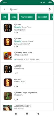 Pulsa la app deseada. Pulsa la app deseada.