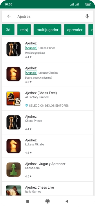 Pulsa la app deseada. Pulsa la app deseada.