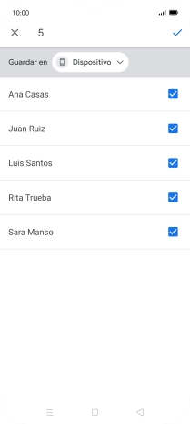 Pulsa la lista desplegable junto a 