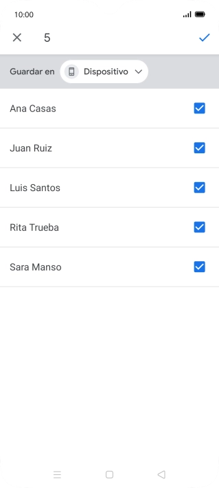 Pulsa la lista desplegable junto a 