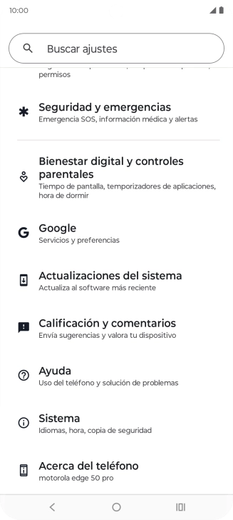 Pulsa Actualizaciones del sistema.