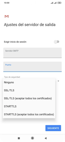 Pulsa Ninguno para desactivar la función.