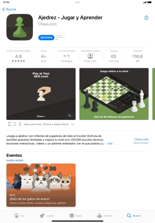 Pulsa OBTENER y sigue las indicaciones de la pantalla para instalar la app.