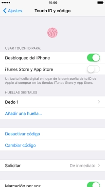 Pulsa el indicador junto a 