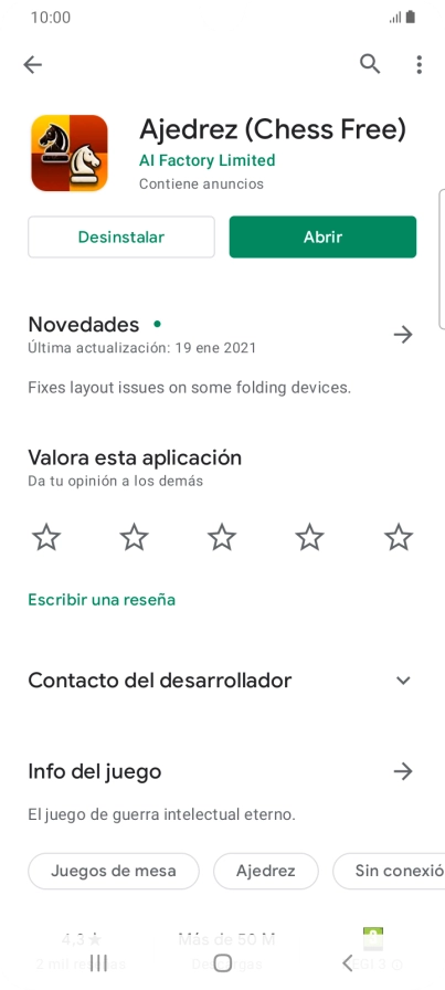 Pulsa Desinstalar.