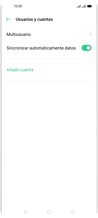 Pulsa Añadir cuenta.