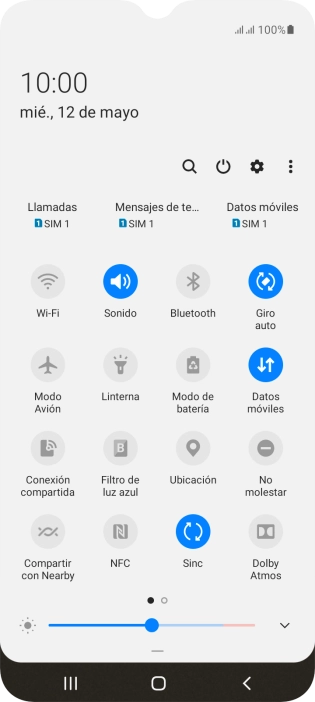 Pulsa el icono de ajustes.