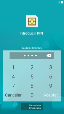 Si lo solicita el teléfono, introduce el código PIN y pulsa Aceptar.