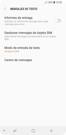 Pulsa Centro de mensajes.