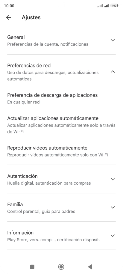 Pulsa Actualizar aplicaciones automáticamente. Pulsa Actualizar aplicaciones automáticamente.