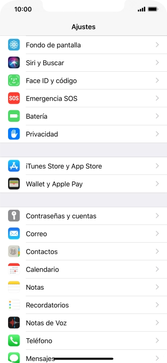 Pulsa Contraseñas y cuentas.