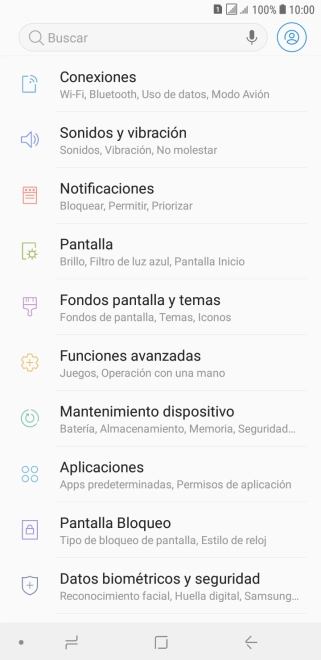 Pulsa Pantalla Bloqueo.