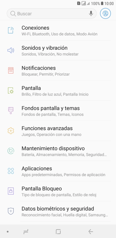 Pulsa Pantalla Bloqueo.
