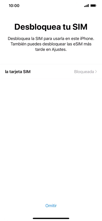 Pulsa la tarjeta SIM.