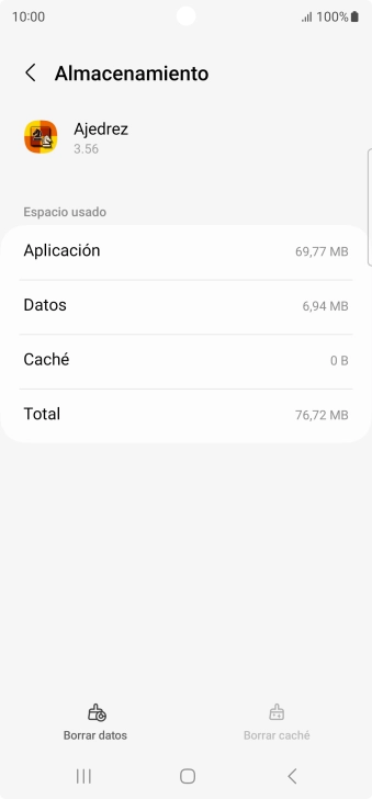 Pulsa la tecla de inicio para terminar y regresar a la pantalla de inicio.