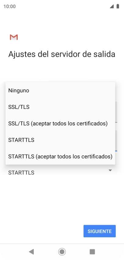 Pulsa Ninguno para desactivar la función.