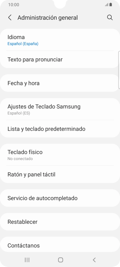 Pulsa Fecha y hora.