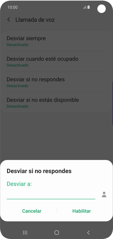 Introduce +34600132000 y pulsa Habilitar.