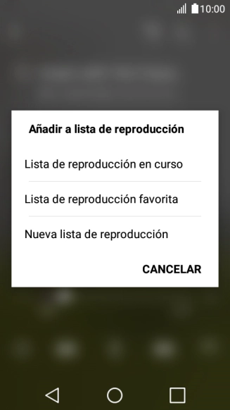 Pulsa Nueva lista de reproducción.
