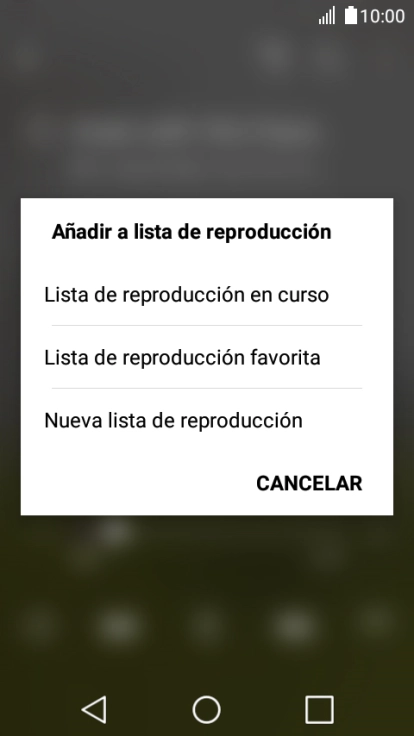 Pulsa Nueva lista de reproducción.