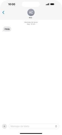 Desliza el dedo hacia arriba desde la parte inferior de la pantalla para terminar y volver a la pantalla de inicio.