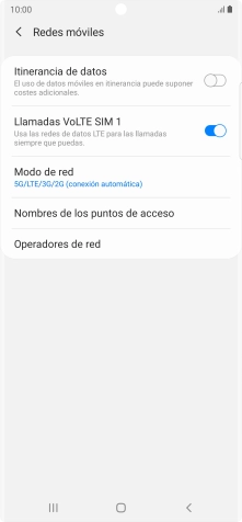 Pulsa Operadores de red.