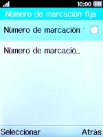 Selecciona Número de marcación fija.