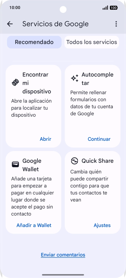 Pulsa Encontrar mi dispositivo.