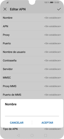 Introduce Vodafone Internet y pulsa ACEPTAR.