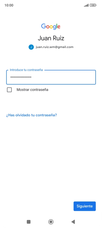 Pulsa Siguiente.