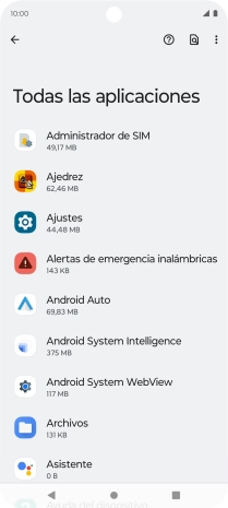 Pulsa la app deseada.