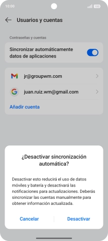 Pulsa Desactivar.