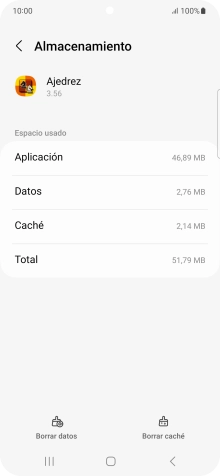 Pulsa Borrar caché.