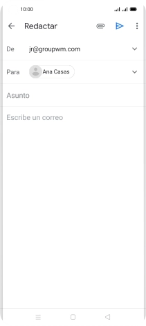 Pulsa Asunto e introduce el asunto deseado.