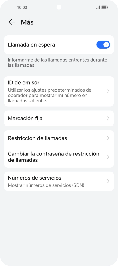 Pulsa Marcación fija.