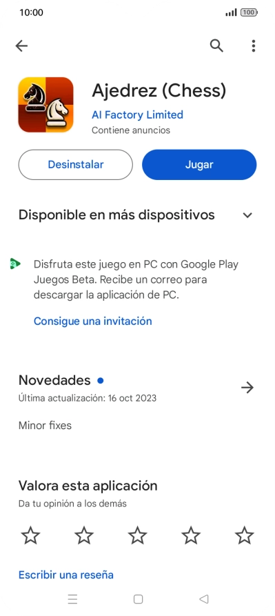 Pulsa Desinstalar.