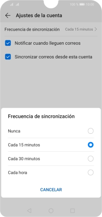Pulsa el ajuste deseado.