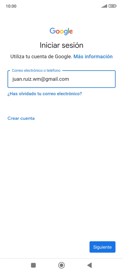 Pulsa Siguiente.