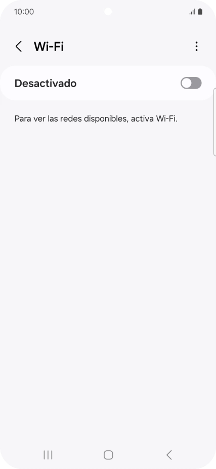 Pulsa el indicador para activar la función.