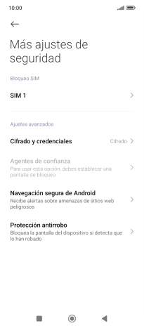 Pulsa el nombre de la tarjeta SIM.