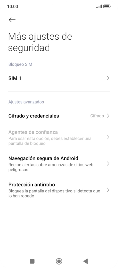 Pulsa el nombre de la tarjeta SIM.