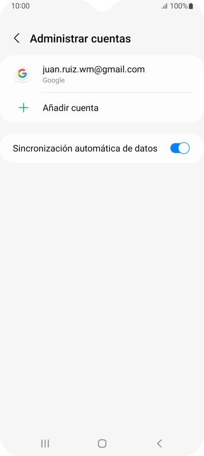 Pulsa Añadir cuenta.