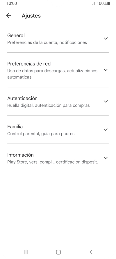 Pulsa Preferencias de red.
