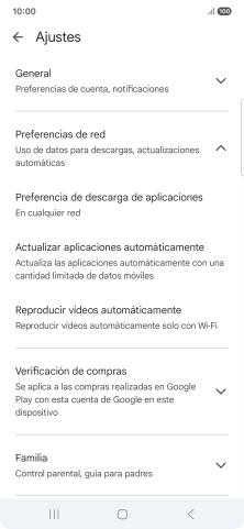 Pulsa Actualizar aplicaciones automáticamente.