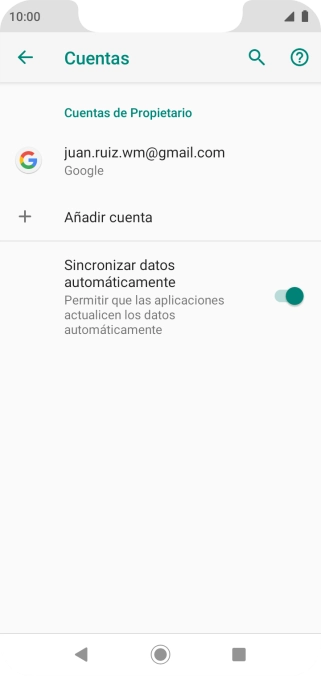 Pulsa la cuenta deseada. Pulsa la cuenta deseada.