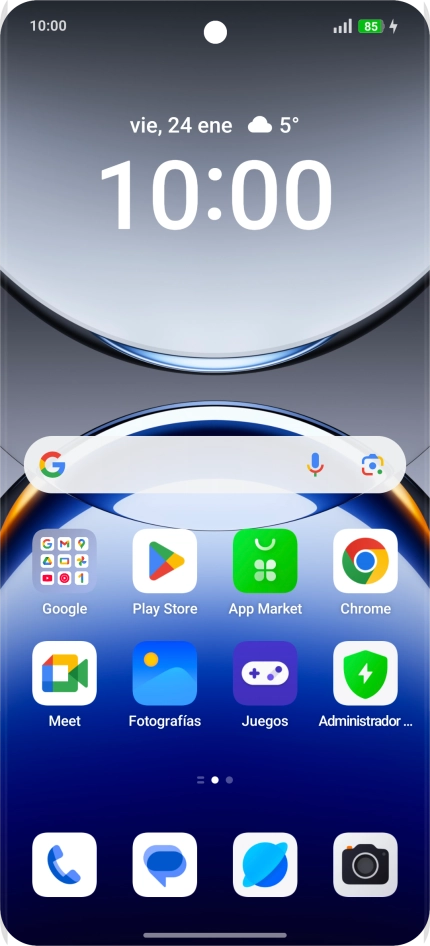 Cuando el icono de carga de batería aparece en la pantalla, el teléfono se está cargando.