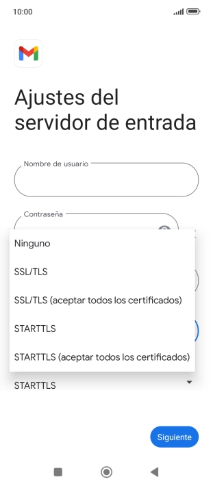 Pulsa SSL/TLS.